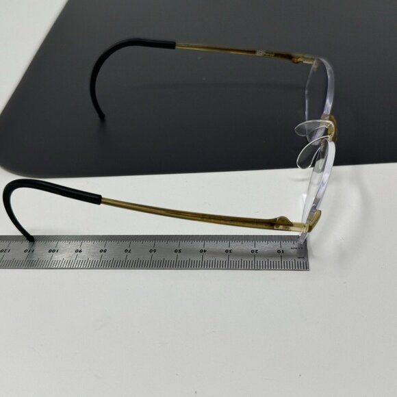 Eyephorics Eyeglasses  Clear Brown Swiss Rimless Frame Only  Read - Picture 10 of 12